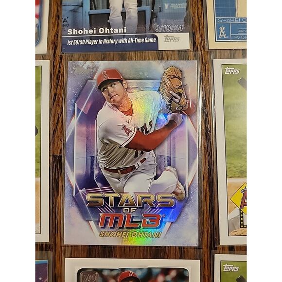Shohei Ohtani Baseball Card Lot of 9 Cards Los Angeles Angels Dodgers Topps - Picture 6 of 12